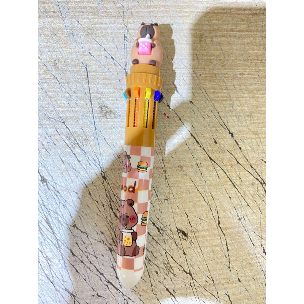 

BOLPEN 10W KEPALA KUROMI/CAPYBARA / Bolpoint 10 Warna