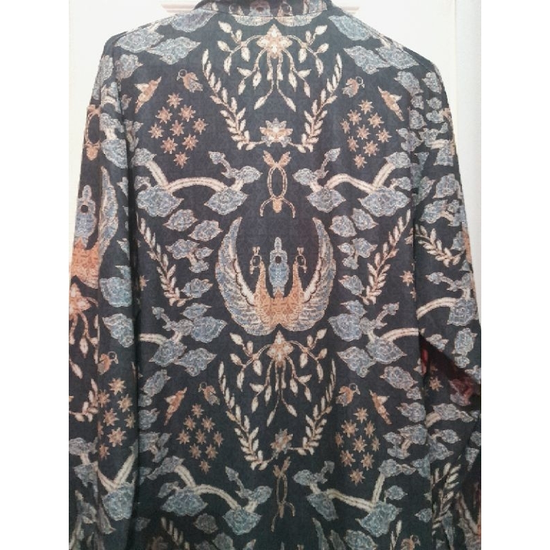 Batik Magani NoSweat Navy Megamendung
