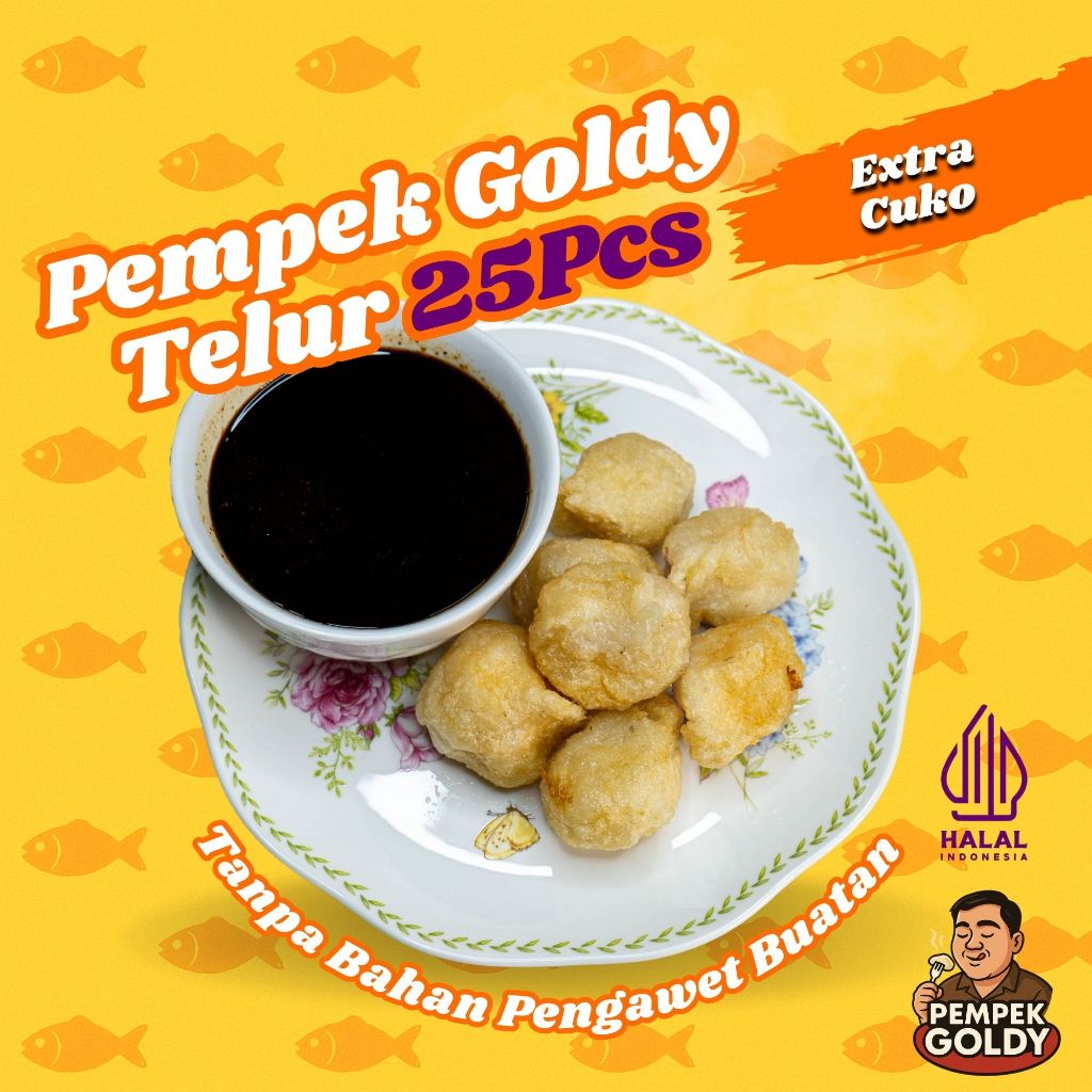 

Pempek Palembang Goldy Telur 25pcs