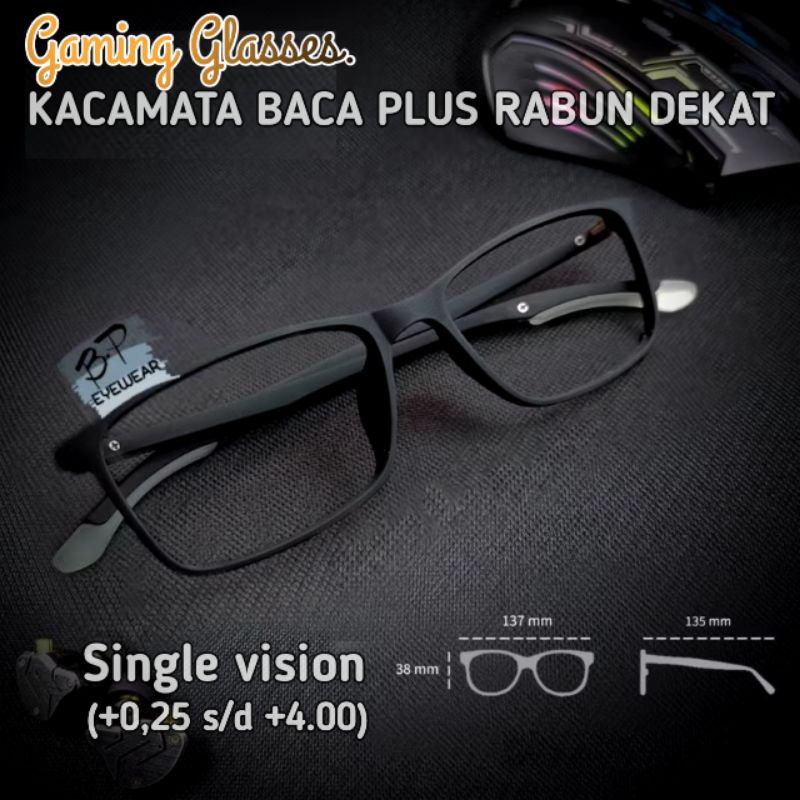 Kacamata Baca Autofokus For Gaming Glasses | Kacamata Baca Rabun Dekat For gaming | Kacamata elock 8