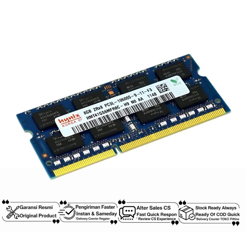 SKHynix SO-DIMM DDR3L 8GB PC12800 1600MHz RAM Low Voltage Single Channel