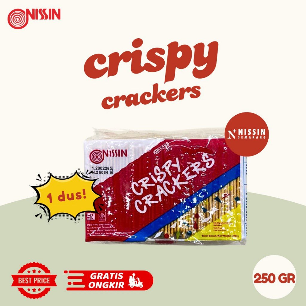 

1 Dus Nissin Cripy Crackers 250gr isi 30pcs
