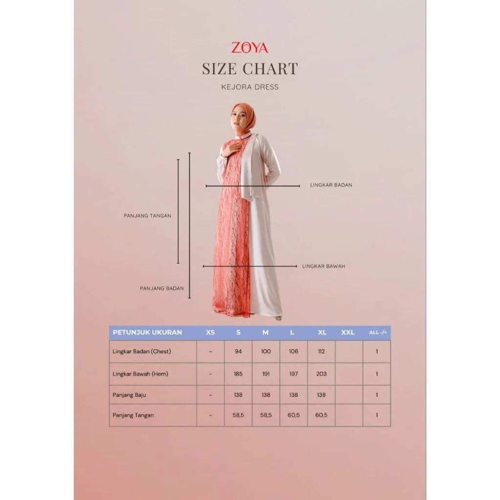 ZOYA Kejora Dress Pakaian Muslim Wanita Baju Dress