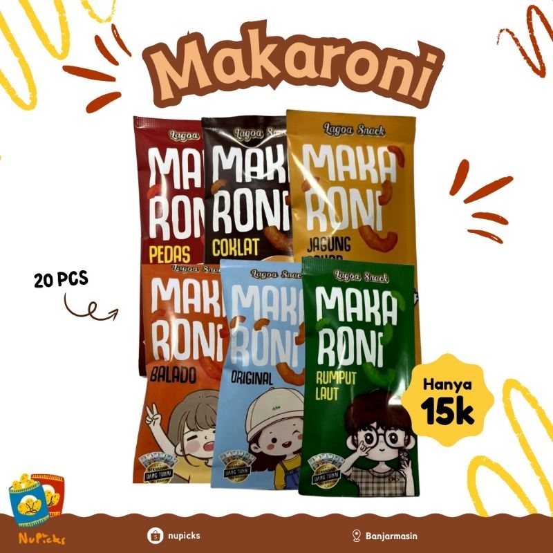 

Makaroni Lagoa Snack (15gr) 20 pcs
