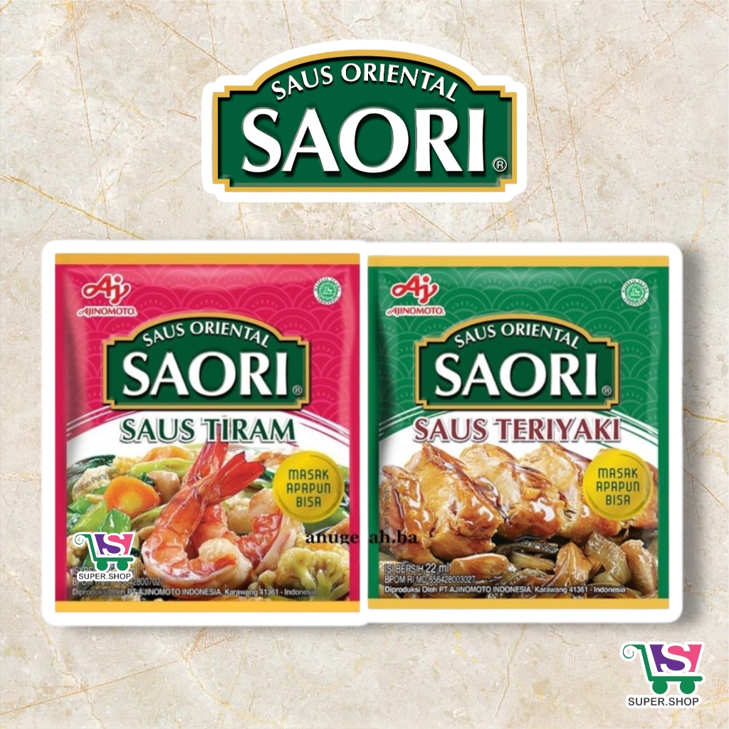 

SAORI Saus Teriyaki / Tiram Bumbu Instan Masak 22 ml