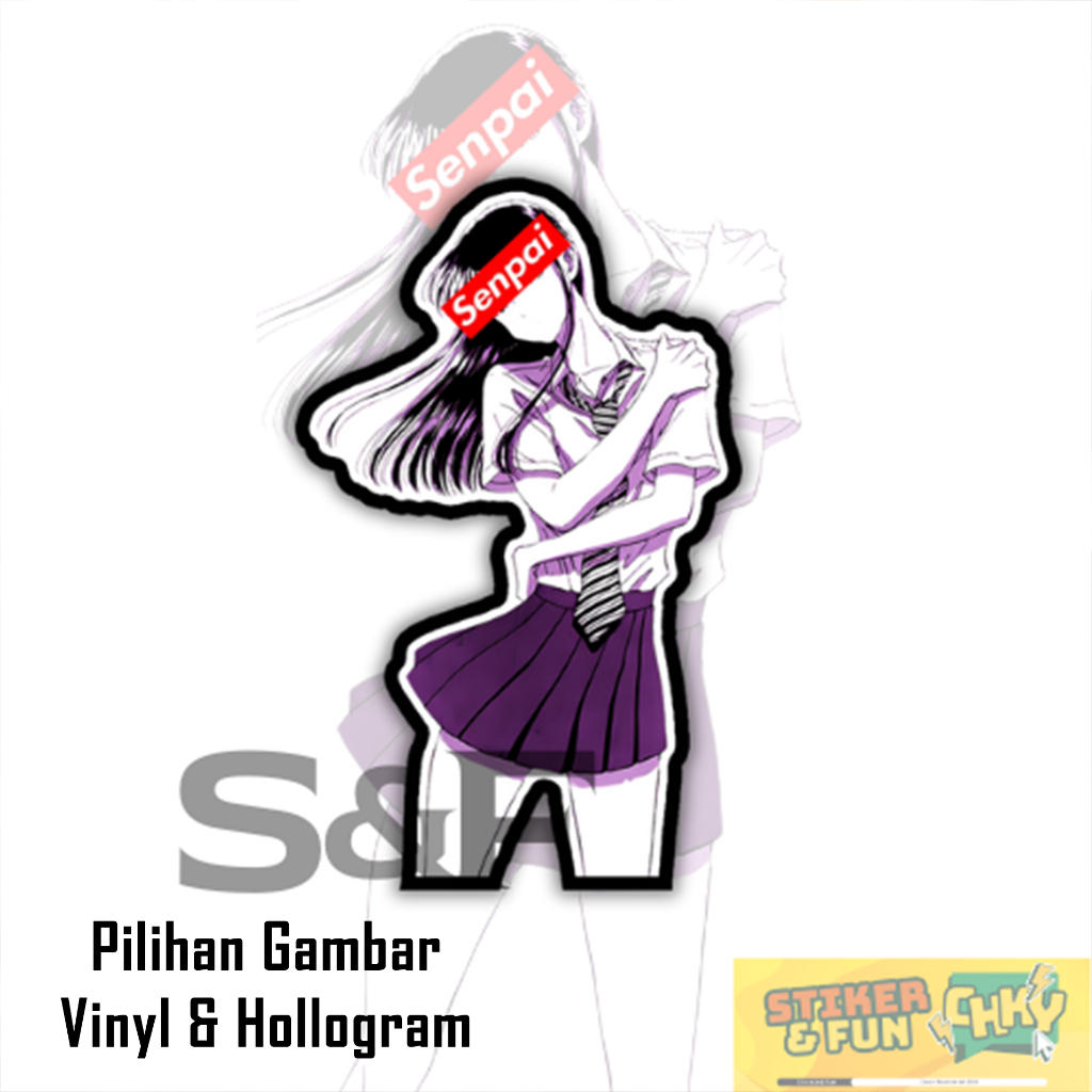 

Stiker Sticker Vinyl/Hollogram Laminasi JAPANESE SCHOOL GIRL SENPAI Vol 31