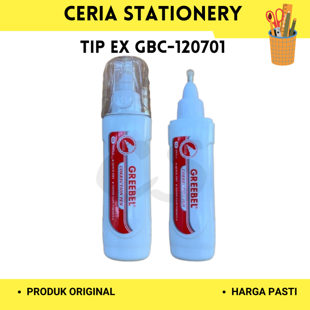 

Correction Fluid / Tipe X Cair Greebel GBC 120701 / Tip Ex