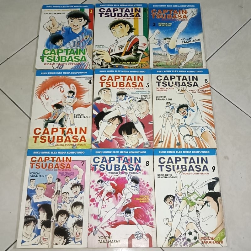 komik captain Tsubasa world youth version set vol 1-18 original