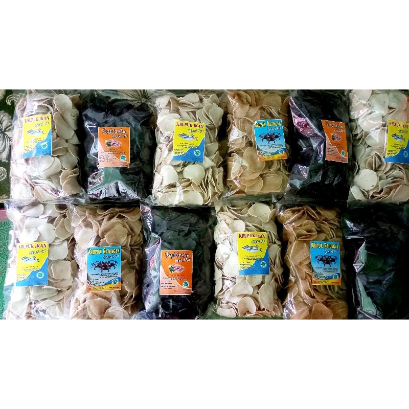 

Kerupuk Cumi Kerupuk Rajungan Kerupuk Ikan 500 Gr Renyah dan Gurih