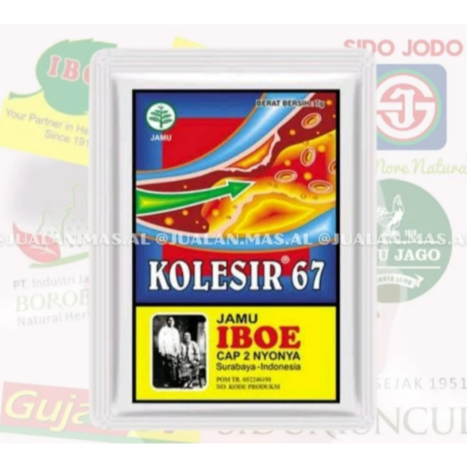

IBOE - JAMU KOLESIR / KOLESTEROL (ISI 10 SACHET) / Membantu mengurangi lemak darah