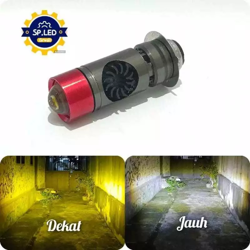 Lampu depan Lampu Utama Matic bebek laser+kipas PENDINGIN H6 dan H4 Headlamp Motor bebek matik unive