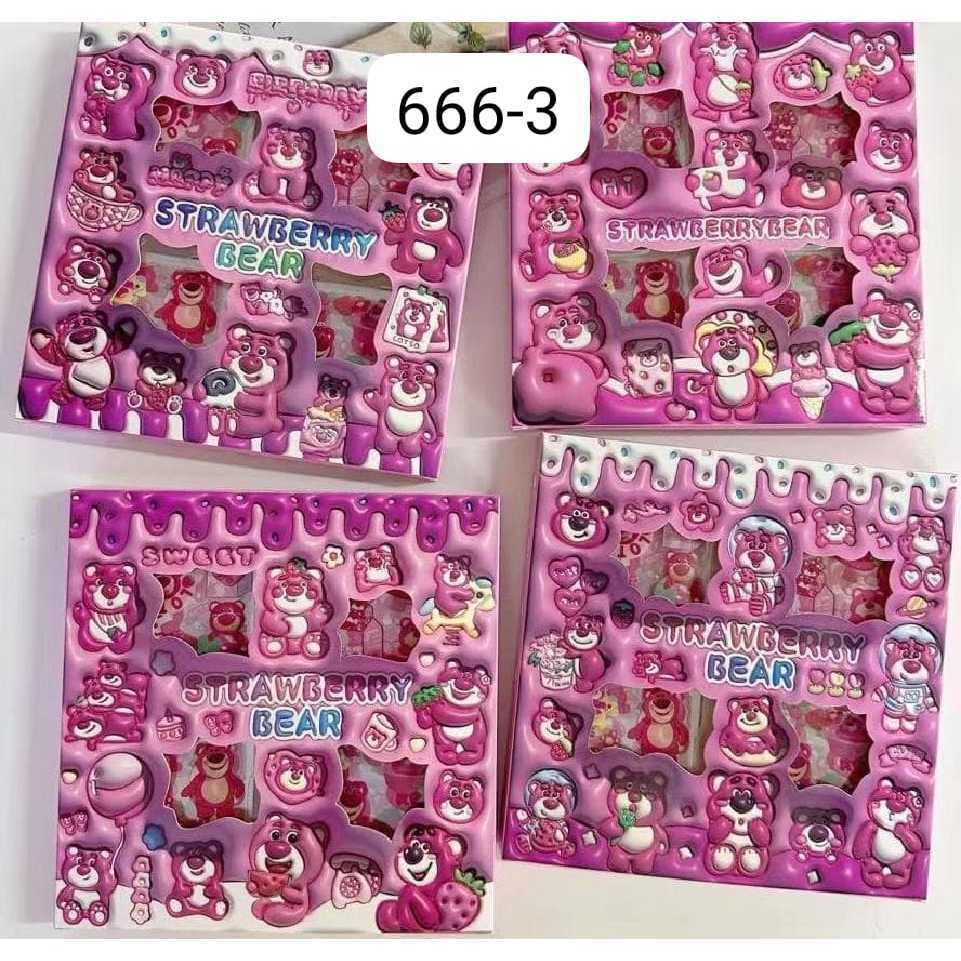 

Stiker Lotso Premium Sticker Kuromi dan Melody 100 Lembar Per Box Viral Sanrio Karakter