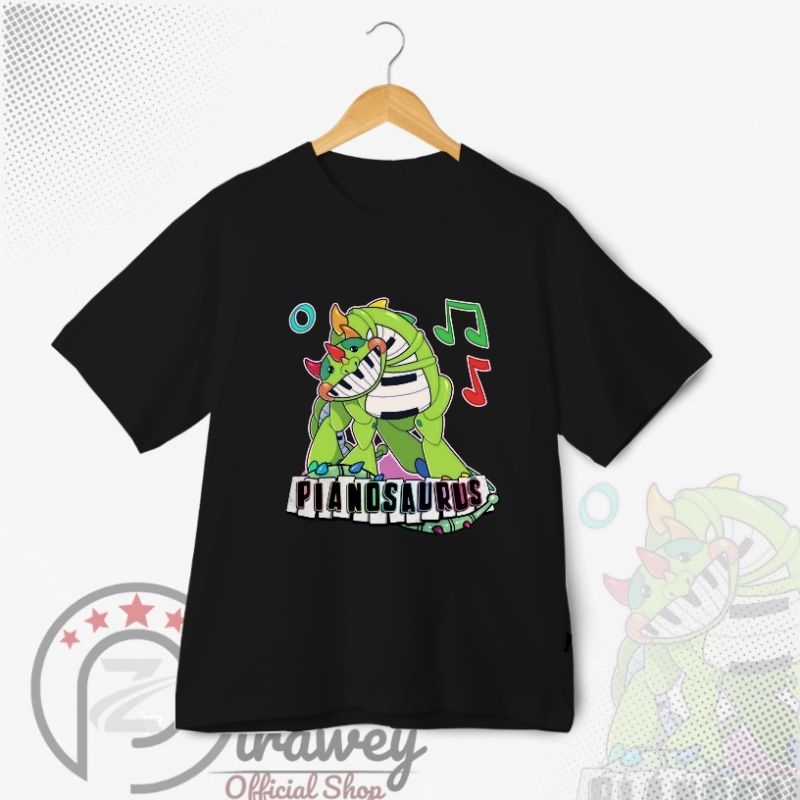 Kaos Anak Pianosaurus l Baju Anak Pianosaurus l Custome (free nama)