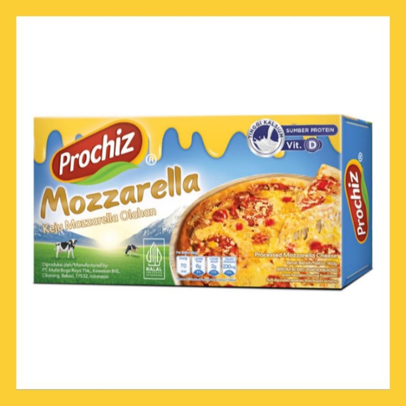 

Prochiz Mozzarella Keju Olahan Box 160 g