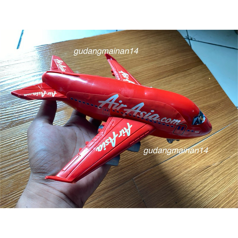 Mainan Anak Pesawat Air Asia Kemasan Kantong