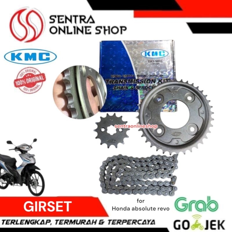 Girset gear set Absolute revo 2008 2009 kmc