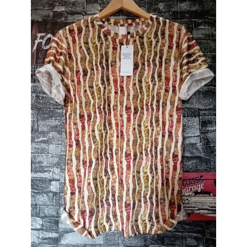 Kaos Motif Batik Pria Wanita Lengan Pendek