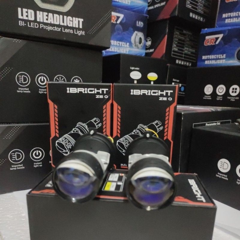 IBright ZE 0 Lampu Utama Socket H4 Motor Mobil Ac DC 12-24Volt