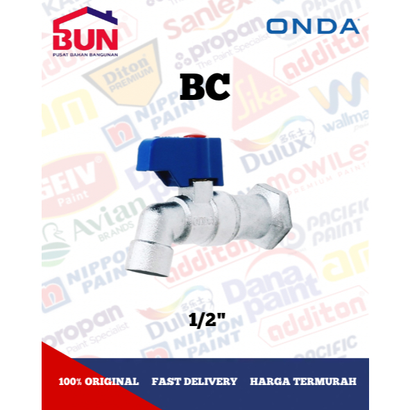 Onda Kran Tembok BC 1/2" Onda / Kran Tembok Onda / Kran Air Onda