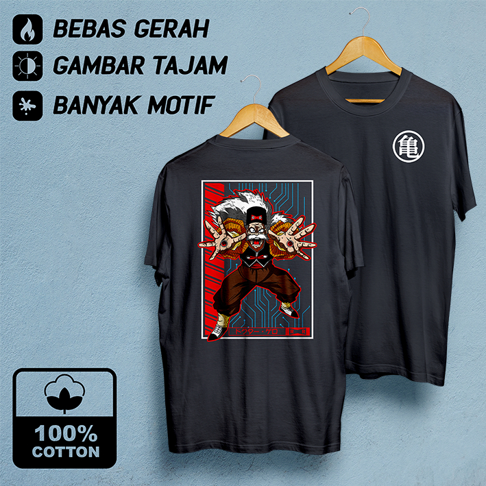 Kaos Anime Dragon Ball 06 | Baju Distro Pria Hitam | Cloth Laki-laki Tema Jepang Murah