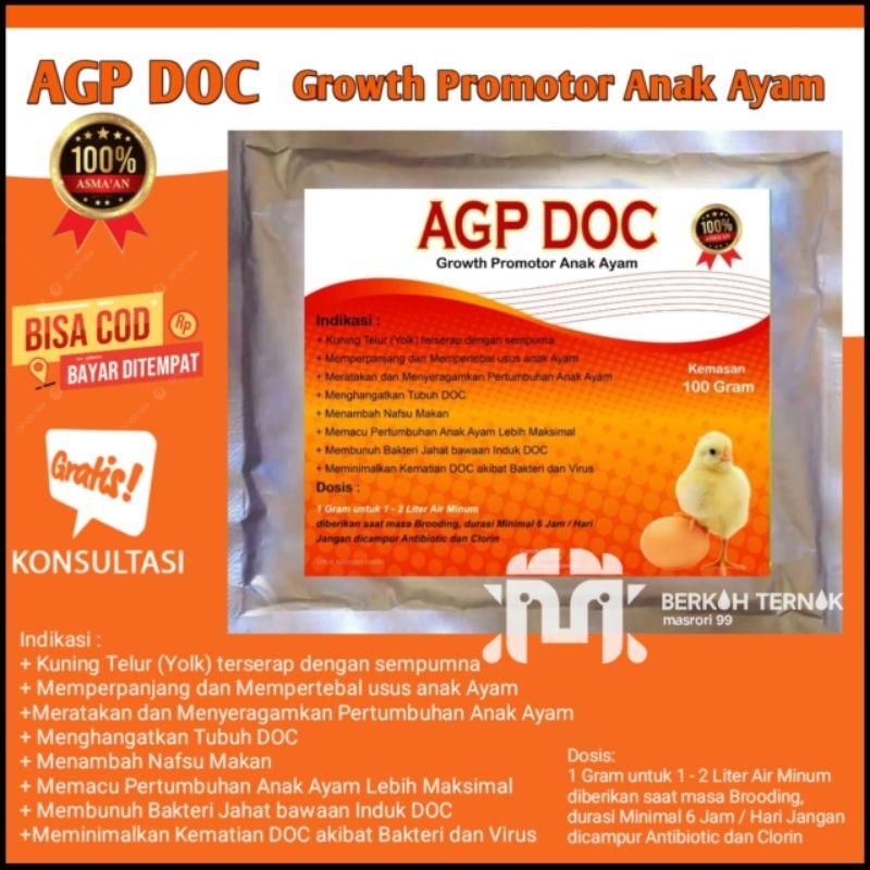 AGP DOC - vitamin doc - Growth Promotor Anak Ayam - suplemen ayam - suplemen broding - vitamin ayam