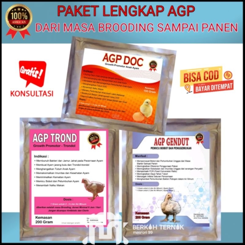 paket agp doc - agp trond - agp gendut - suplemen broding - vitamin pertumbuhan ayam - suplemen peng