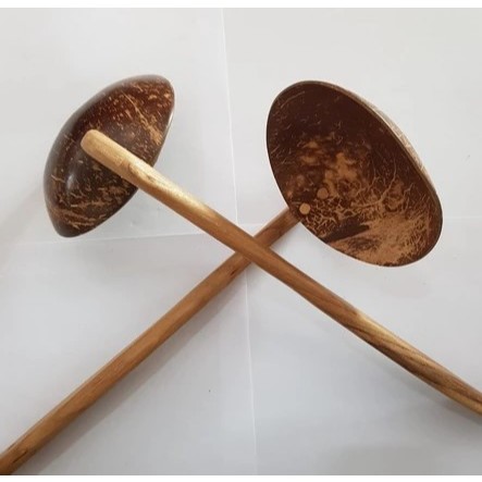 TERMURAH Irus Batok Kelapa/Centong Sayur Batok Kelapa Gagang Kayu