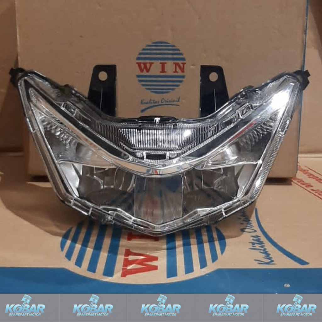 WIN- LAMPU/REFLEKTOR DEPAN + LED BEAT LED/ BEAT DELUXE/ BEAT STREET LED/ BEAT LED TAHUN 2020-2021-20