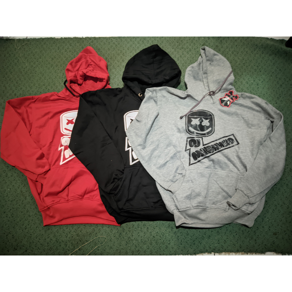 hoodie pria wanita gambar marshmellow