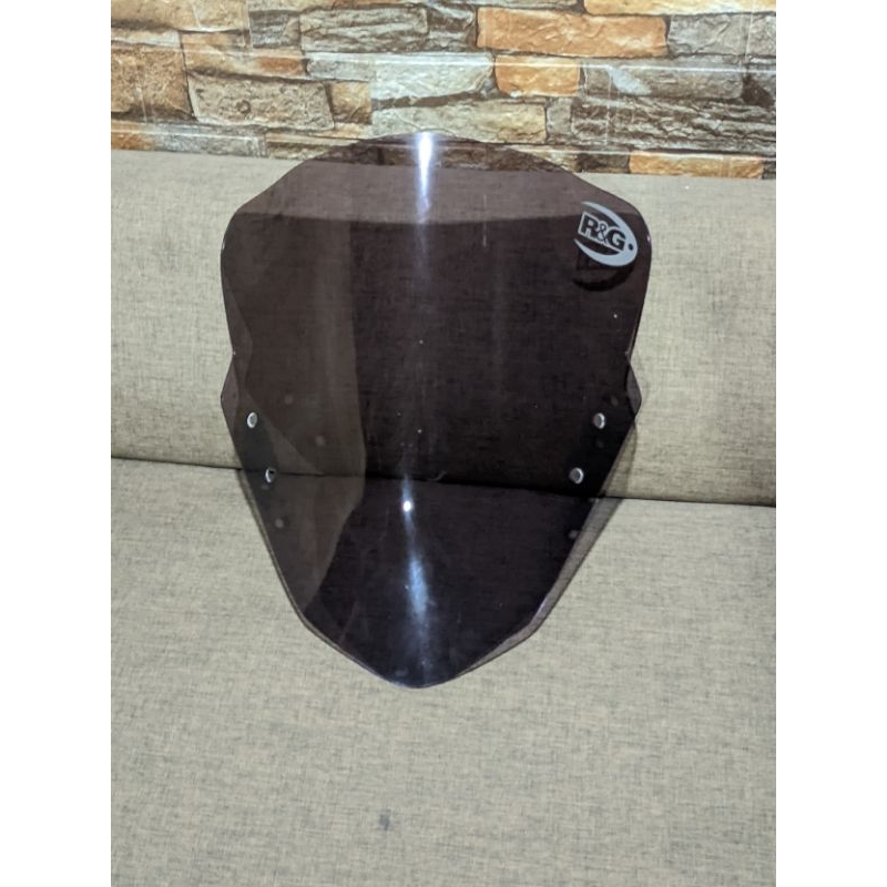 visor windshield semi jenong R&G Ninja 250 fi old original 2012-2017