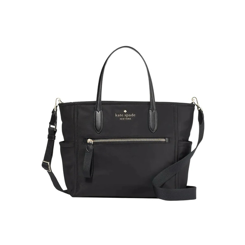 Kate Spade Chelsea Medium Nylon Satchel Bag Black