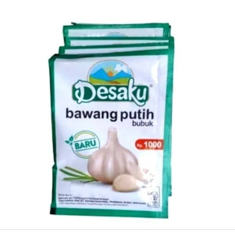 

DESAKU BAWANG PUTIH BUBUK RENCENG ISI 12 PCS@6GR