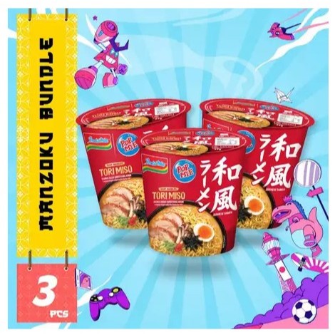

Pop Mie Tori Miso Ramen Gurih - 3 Pcs