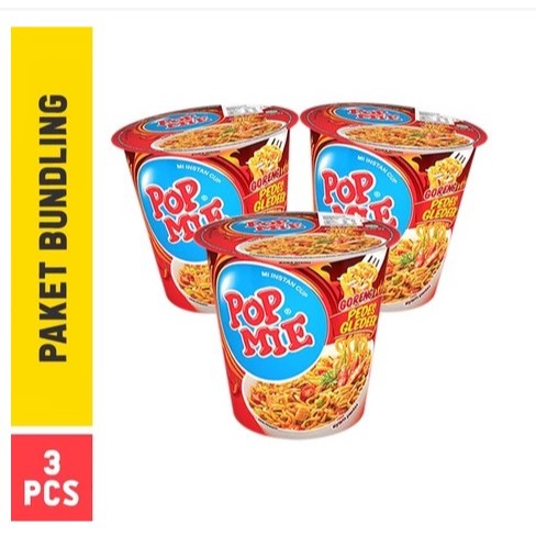 

Pop Mie Goreng Pedes Gledeek - 3 Pcs, Bikin Mewek