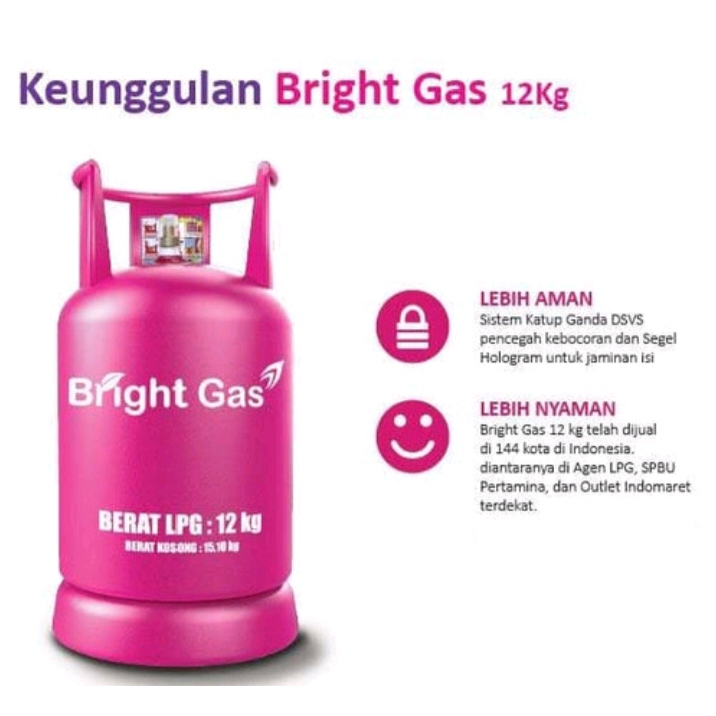 TABUNG BRIGHT GAS 12 KG + ISI