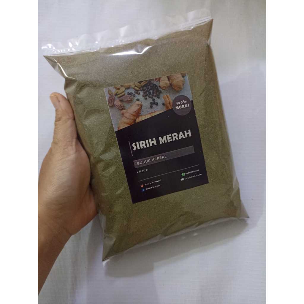 

Sirih Merah Bubuk 100 gram / Serbuk Suruh Merah Asli Murni / Piper Ornatum Powder Original / Ekstrak Sirih Merah Murni / Simplisia Kering Sirih Merah / Garansi Murni 100% / Jamu Herbal Sirih Merah Tradisional / Sirih Merah Khusus Daun Tanpa Batang