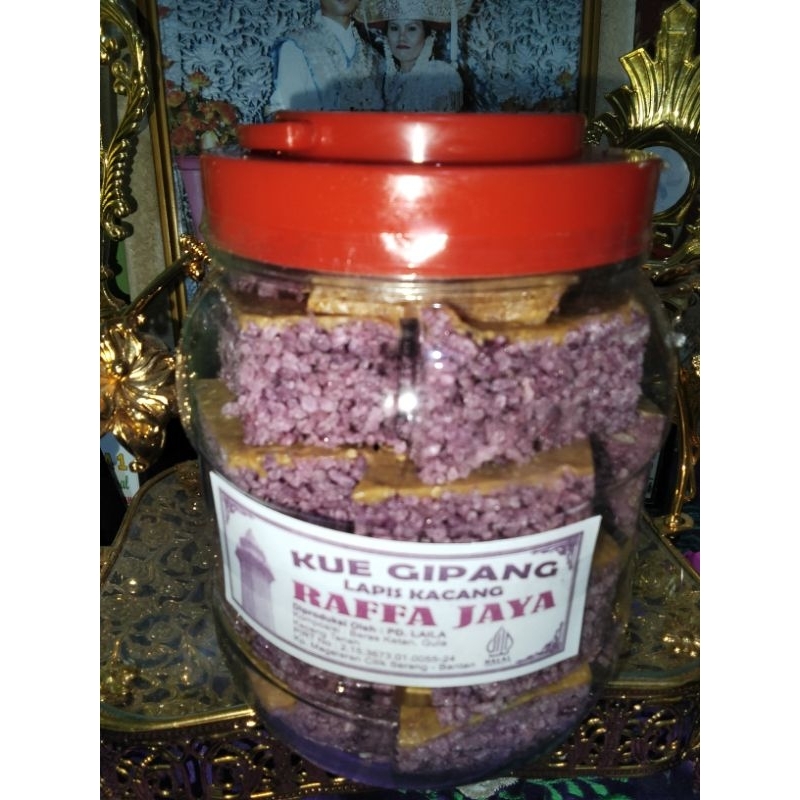 

1toples gipang ketan merah toping kacang tanah enak lezat