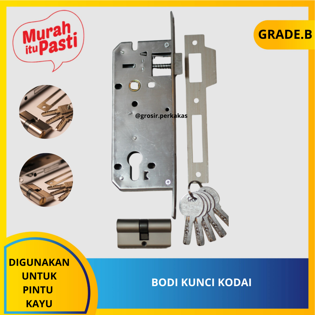 BODI KUNCI KODAI + silinder - body kunci pintu besar - body swing. [B][#BODI PELOR]