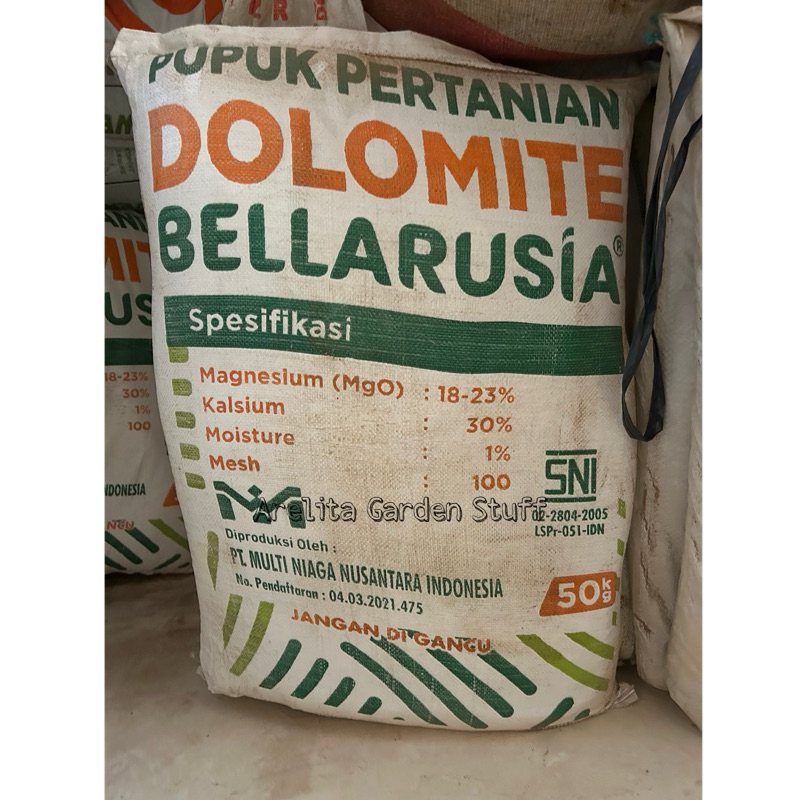 Pupuk Dolomite Bellarusia mesh 100 Repack 1KG Original
