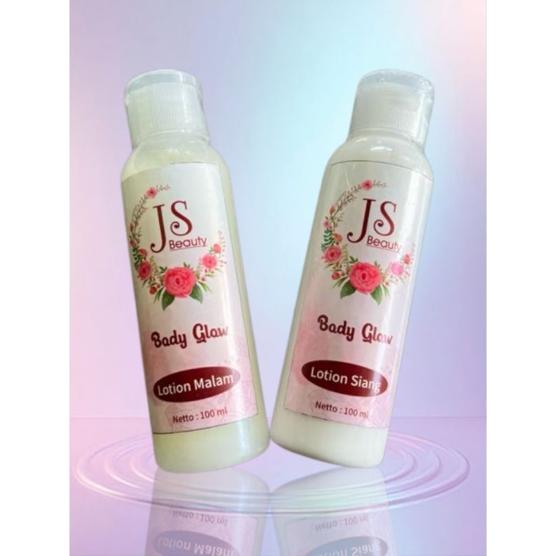 JS BEAUTY BODY GLOW | PAKET GLOW BIDY LOTION SIANG MALAM