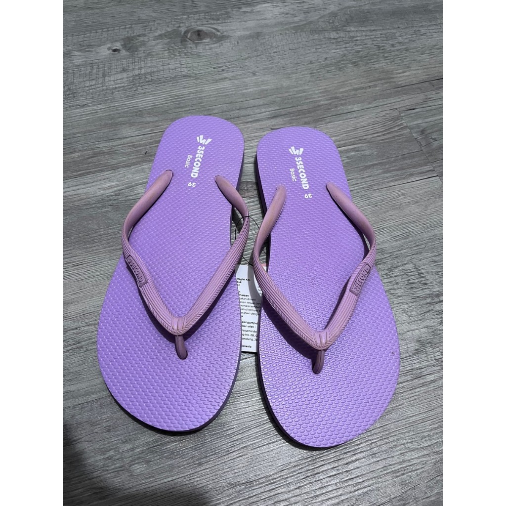 SANDAL JEPIT WANITA WARNA UNGU