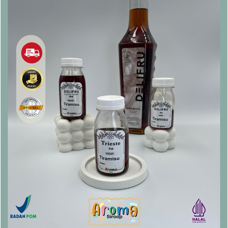 

Delifru Syrup - REPACK Sirup Delifru Tiramisu Premium ( 100ml - 75ml - 30ml ) Asli 100% ORIGINAL