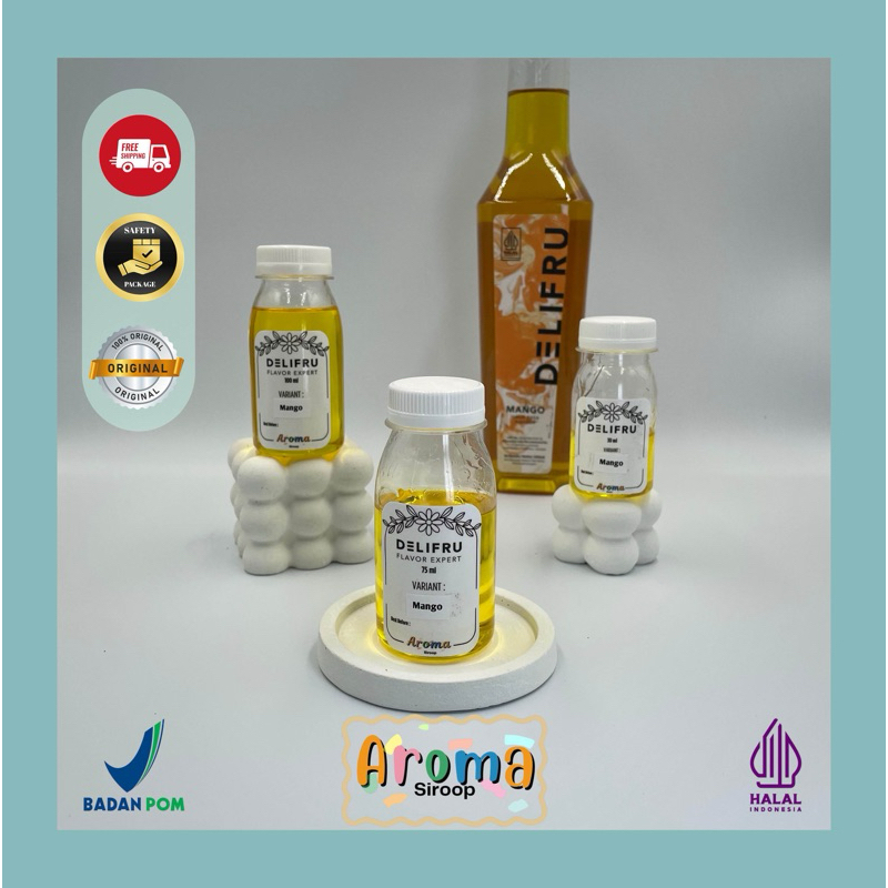 

Delifru Syrup - REPACK Sirup Delifru Mango Mangga Premium ( 100ml - 75ml - 30ml ) Asli 100% ORIGINAL