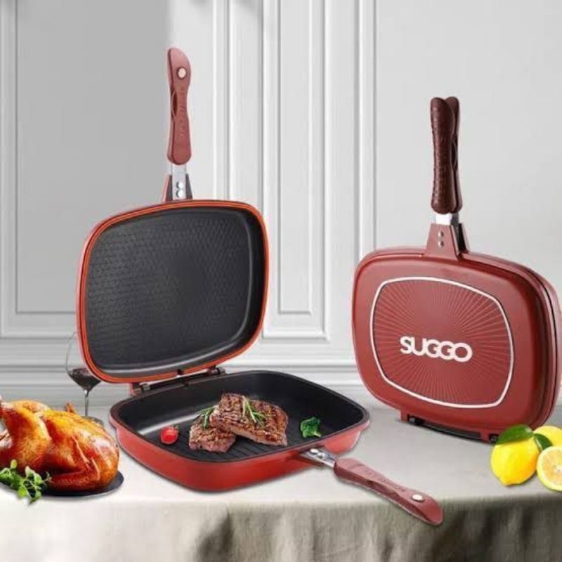 PEMBAKARAN ATAU DOUBLE PAN JUMBO SUGGO 32 CM ANTI LENGKET