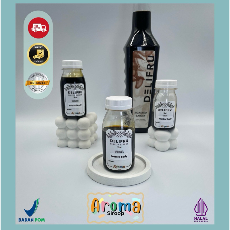 

Delifru Syrup - REPACK Sirup Delifru Roasted Barley Premium ( 100ml - 75ml - 30ml ) Asli 100% ORIGINAL