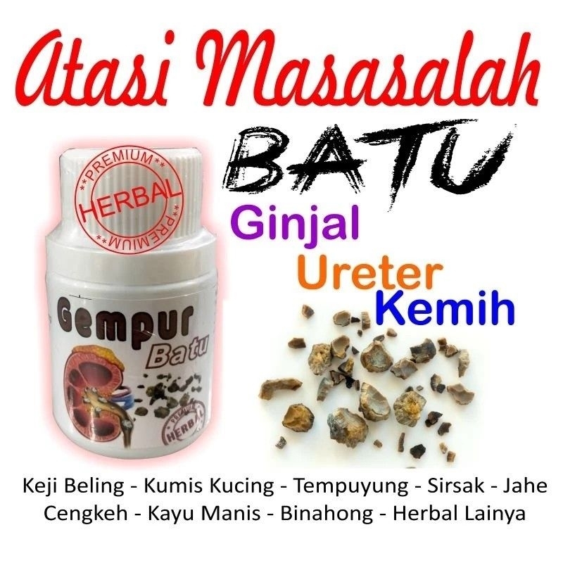 Obat herbal Batu Ginjal Batu Empedu Batu Ureter Kencing Batu Gempur Batu Ginjal Herbal Paling Ampuh