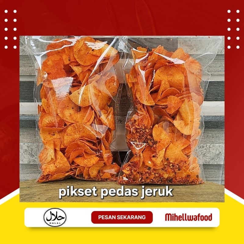 

Keripik singkong kipset pedas daun jeruk 250 gram