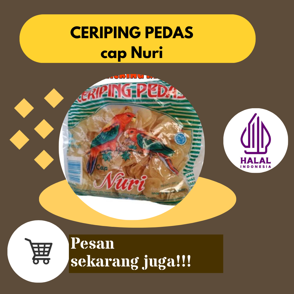 

Kerupuk Cerimping Pedas cap Nuri