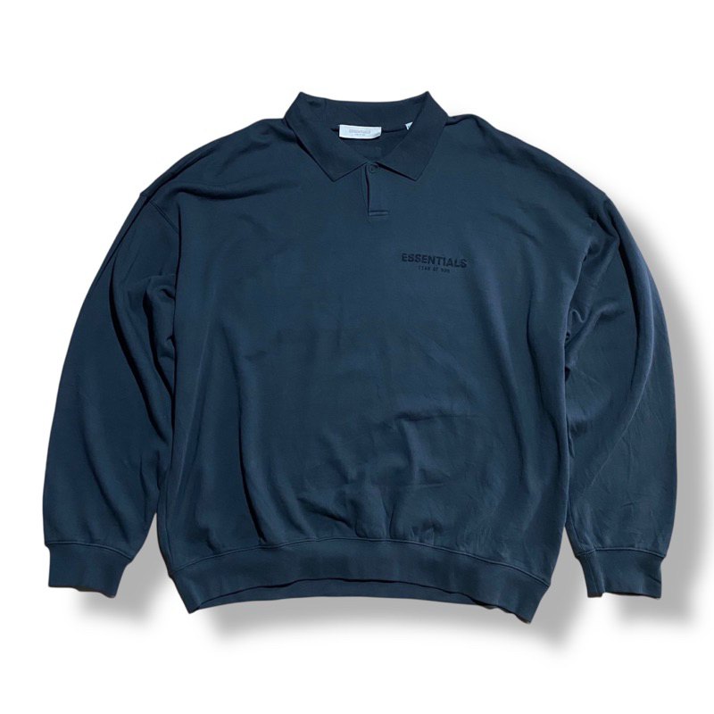 Fear Of God "ESSENTIALS" Long Sleeve Polo Sweatshirt