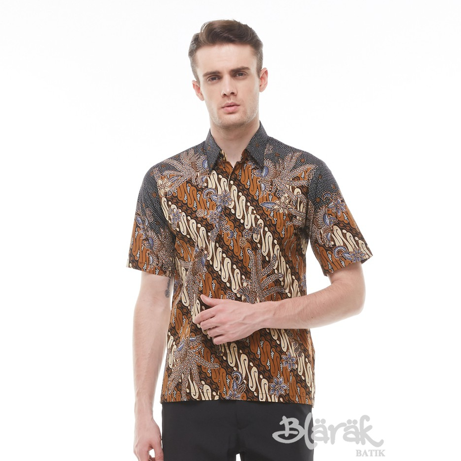 BLARAK -  Baju Batik Pria Seno Parang Cokelat